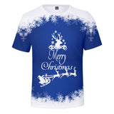 Christmas T-shirts Sports Xmas Gift Snowman 3D Graphic Summer Top Tees for Kids Adults