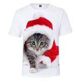 Christmas T-shirts Sports Xmas Gift Snowman 3D Graphic Summer Top Tees for Kids Adults