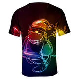 Christmas T-shirts Sports Xmas Gift Snowman 3D Graphic Summer Top Tees for Kids Adults