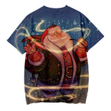 Christmas T-shirts Sports Xmas Gift Snowman 3D Graphic Summer Top Tees for Kids Adults