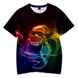 Christmas T-shirts Sports Xmas Gift Snowman 3D Graphic Summer Top Tees for Kids Adults