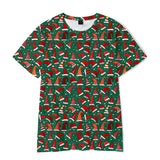 Christmas T-shirts Sports Xmas Gift Snowman 3D Graphic Summer Top Tees for Kids Adults