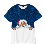 Christmas T-shirts Sports Xmas Gift Snowman 3D Graphic Summer Top Tees for Kids Adults