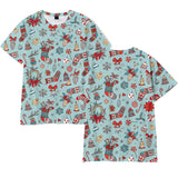 Christmas T-shirts Sports Xmas Gift Snowman 3D Graphic Summer Top Tees for Kids Adults