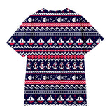 Christmas T-shirts Sports Xmas Gift Snowman 3D Graphic Summer Top Tees for Kids Adults