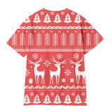 Christmas T-shirts Sports Xmas Gift Snowman 3D Graphic Summer Top Tees for Kids Adults
