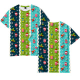 Christmas T-shirts Sports Xmas Gift Snowman 3D Graphic Summer Top Tees for Kids Adults