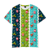 Christmas T-shirts Sports Xmas Gift Snowman 3D Graphic Summer Top Tees for Kids Adults