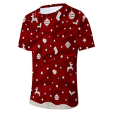 Christmas T-shirts Sports Xmas Gift Snowman 3D Graphic Summer Top Tees for Kids Adults