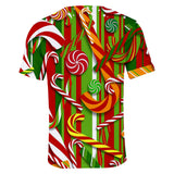 Christmas T-shirts Sports Xmas Gift Snowman 3D Graphic Summer Top Tees for Kids Adults