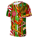 Christmas T-shirts Sports Xmas Gift Snowman 3D Graphic Summer Top Tees for Kids Adults