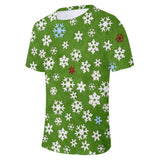 Christmas T-shirts Sports Xmas Gift Snowman 3D Graphic Summer Top Tees for Kids Adults