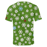 Christmas T-shirts Sports Xmas Gift Snowman 3D Graphic Summer Top Tees for Kids Adults