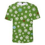 Christmas T-shirts Sports Xmas Gift Snowman 3D Graphic Summer Top Tees for Kids Adults