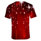 Christmas T-shirts Sports Xmas Gift Snowman 3D Graphic Summer Top Tees for Kids Adults