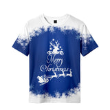 Christmas T-shirts Sports Xmas Gift Snowman 3D Graphic Summer Top Tees for Kids Adults