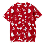 Christmas T-shirts Sports Xmas Gift Snowman 3D Graphic Summer Top Tees for Kids Adults