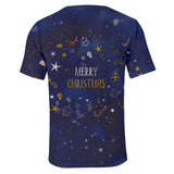 Christmas T-shirts Sports Xmas Gift Snowman 3D Graphic Summer Top Tees for Kids Adults