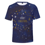 Christmas T-shirts Sports Xmas Gift Snowman 3D Graphic Summer Top Tees for Kids Adults