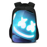 Black DJ Marshmello Casual Backpack Oxford School Bags