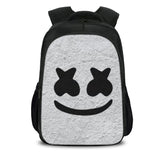 Black DJ Marshmello Casual Backpack Oxford School Bags