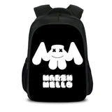 Black DJ Marshmello Casual Backpack Oxford School Bags