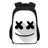 Black DJ Marshmello Casual Backpack Oxford School Bags