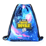 FORTNITE Pattern Drawstring Backpack Canvas Luminous School Shoulder Bags