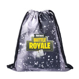 FORTNITE Pattern Drawstring Backpack Canvas Luminous School Shoulder Bags