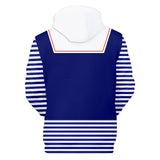 3D Graphic Sailor Suit Print Daily Hoodie Pullover Coat Jacket Sportswear for Kids Teen Adult