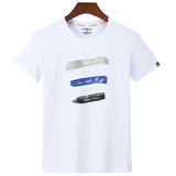 Fashion Summer Short Sleeve Cotton Casual T-shirt Letter Print