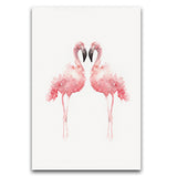 3pcs Flamingo Wall Watercolor Art Prints Canvas Poster