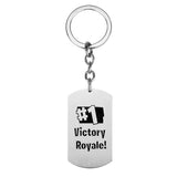 3pcs Game Fortnite Stainless Steel Dog Tag Pendant Keychain
