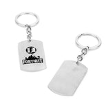 3pcs Game Fortnite Stainless Steel Dog Tag Pendant Keychain