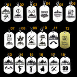 3pcs Game Fortnite Stainless Steel Dog Tag Pendant Necklace