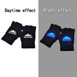 New Luminous Half-Finger Knitted Gloves for Men and Women