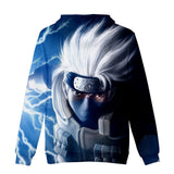 Fortnite Naruto Kakashi Hatake Hoodies 3D Printed Casual Jumper for Kids Teen Adult