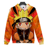 Fortnite Naruto Uzumaki Hoodies 3D Printed Casual Jumper for Kids Teen Adult