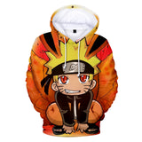 Fortnite Naruto Uzumaki Hoodies 3D Printed Casual Jumper for Kids Teen Adult