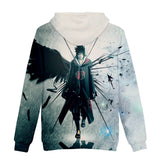 Fortnite Naruto Sasuke Uchiha Hoodies 3D Printed Casual Jumper for Kids Teen Adult