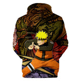Fortnite Naruto Uzumaki Hoodies 3D Printed Casual Jumper for Kids Teen Adult