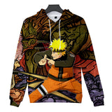 Fortnite Naruto Uzumaki Hoodies 3D Printed Casual Jumper for Kids Teen Adult