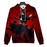 Fortnite Naruto Itachi Uchiha Hoodies 3D Printed Casual Jumper for Kids Teen Adult