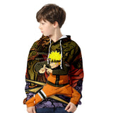 Fortnite Naruto Uzumaki Hoodies 3D Printed Casual Jumper for Kids Teen Adult