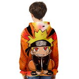 Fortnite Naruto Uzumaki Hoodies 3D Printed Casual Jumper for Kids Teen Adult
