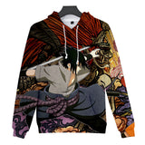 Fortnite Naruto Sasuke Uchiha Hoodies 3D Printed Casual Jumper for Kids Teen Adult