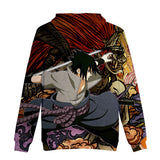 Fortnite Naruto Sasuke Uchiha Hoodies 3D Printed Casual Jumper for Kids Teen Adult