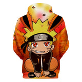 Fortnite Naruto Uzumaki Hoodies 3D Printed Casual Jumper for Kids Teen Adult