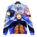 Fortnite Naruto Uzumaki Sasuke Uchiha Sakura Hoodies 3D Printed Casual Jumper