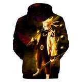 Fortnite Naruto Uzumaki Hoodies 3D Printed Casual Jumper for Kids Teen Adult